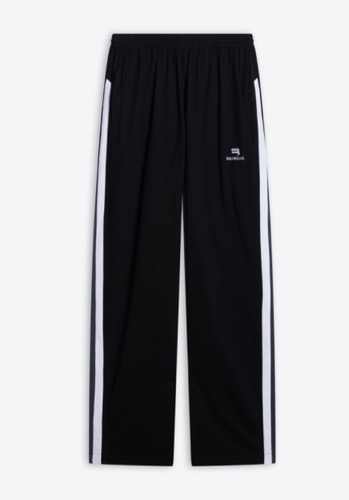 Sporty B Tracksuit Cotton Pants in Black&amp;Grey